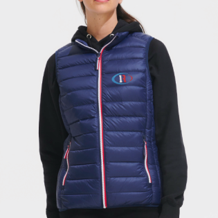 Doudoune Femme Sans Manches Tricolore