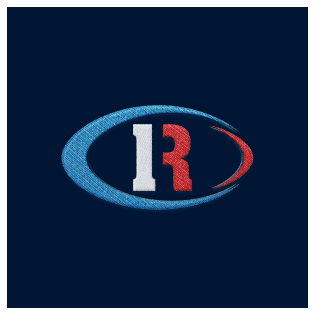 Logo Color Rugby Brodé sur casquette bleu marine