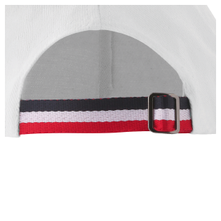 Ruban de réglages Tricolore. Casquette Blanche dos.