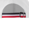 Ruban de réglages Tricolore. Casquette Blanche dos.