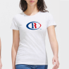 T-Shirt N°2 Ovale CR Blanc Femme