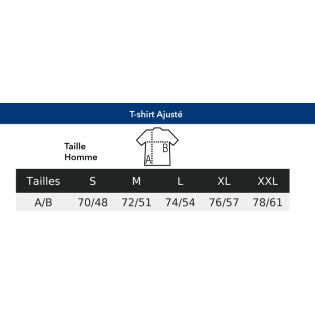 T-shirt N°5 Coq World Cup "ajusté" marine Homme