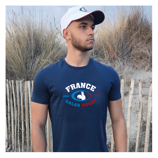 France coq confort Bleu homme