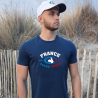 France coq confort Bleu homme