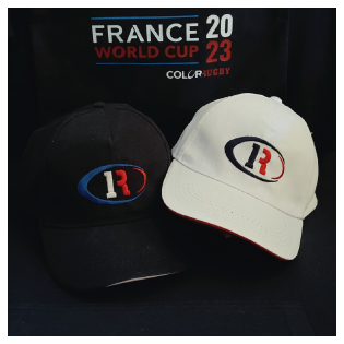Casquette  blanche logo brodé