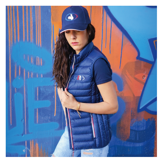 Doudoune Sans Manches Tricolore femme