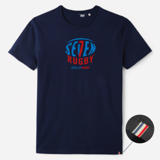 T-Shirt OVALE 7 Marine
