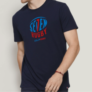 T-Shirt OVALE 7 Marine