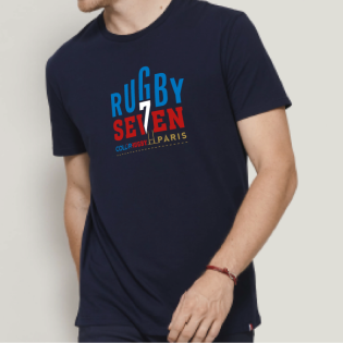 T-Shirt RUGBY SEPT Marine