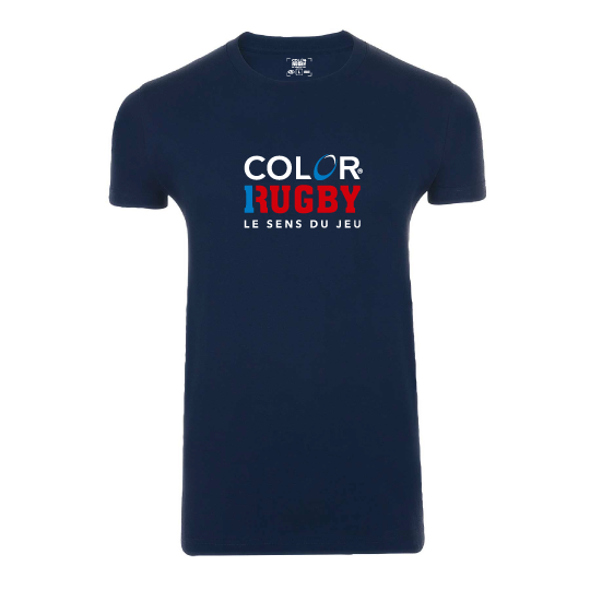 T-shirt N°1 Color Rugby "ajusté" French Marine