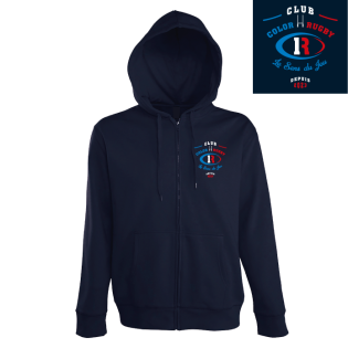 CLUB Face veste zippée à capuche doublée