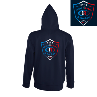 CLUB Dos veste zippée à capuche doublée
