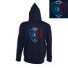 CLUB Dos veste zippée à capuche doublée
