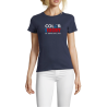 T-shirt N°1 Color Rugby "ajusté" marine femme