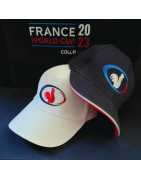 Casquette bleu marine. Logo CR brodé. Color Rugby. RWC 2027. France